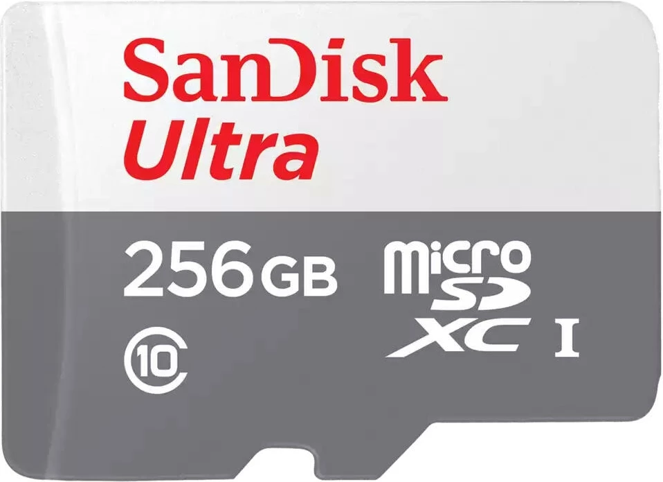Kartelë memorje microSD SanDisk Ultra 256GB SDSQUNR-256G-GN3MN, gri/bardhë, 1 copë