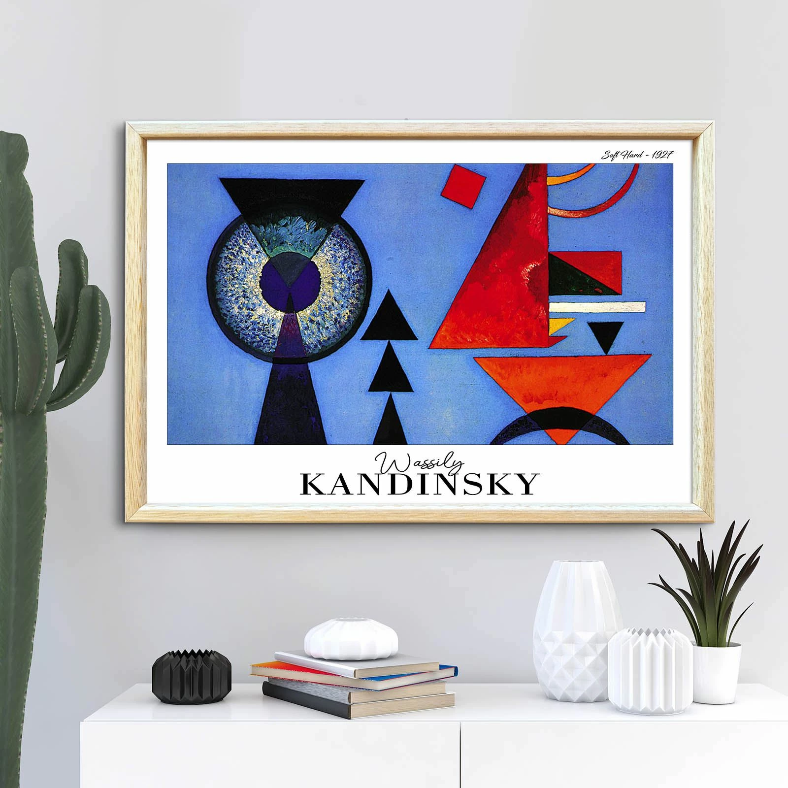 Pikturë dekorative me kornizë, Wallity, 4262AHSKANDINSKY-029, shumëngjyrëshe, 42x62cm