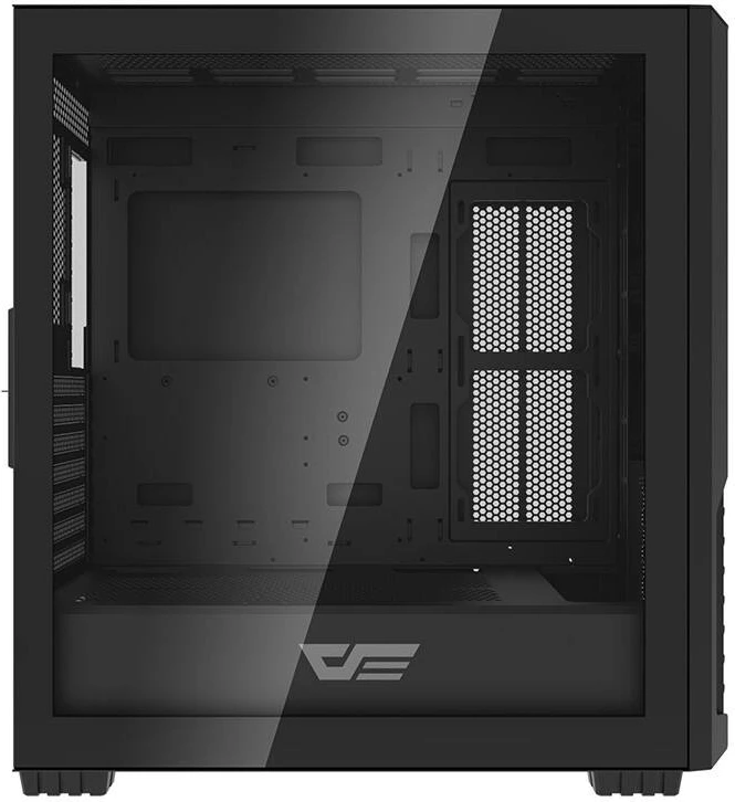 Kasë Darkflash DF2100 E-ATX/ATX me x4 ARGB fans, x8 120mm max, x2 HDD + x3 SSD, x7 slote zgjerimi, x360mm radiator, x1 USB 3.0 + x2 USB 2.0, anë xham i temperuar, e zezë