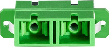 Adapter fibër optike LogiLink SC Duplex, 12 copë, me flanxhë, gjelbër