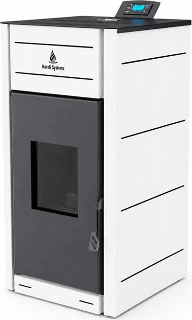 Kamin me Pelet MARELI 30KW RAL9003 WHITE