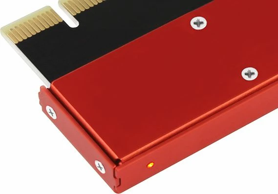 Adapter PCIe x16 në M.2 NVMe Axagon PCEM2-S, PCIe 3.0 x4, 2230-2280, ftohës pasiv, kuqe