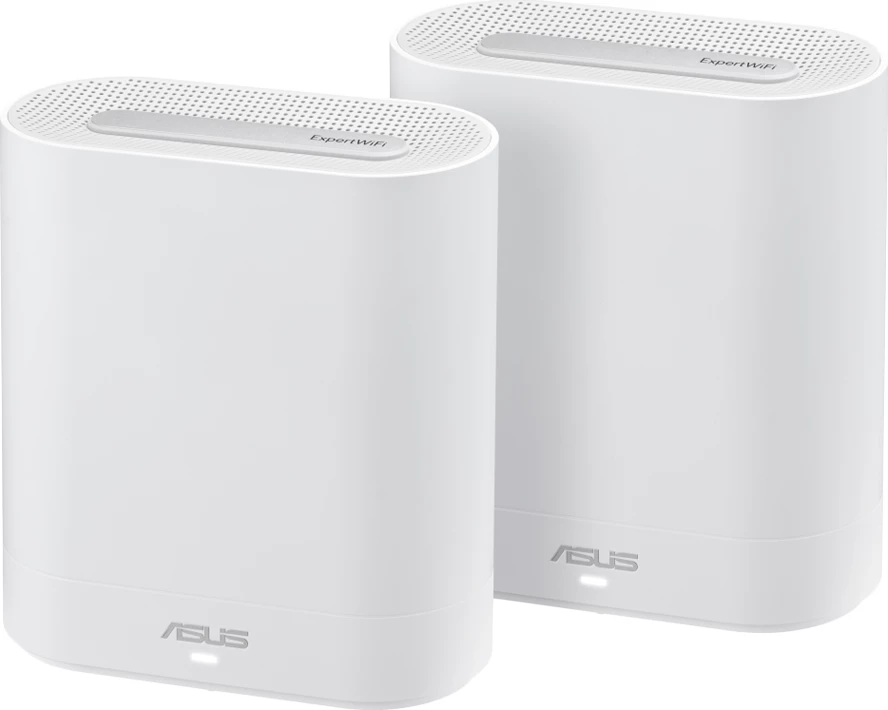 Sistem mesh WiFi, ASUS ExpertWiFi EBM68, AX7800 Tri-Band WiFi 6 (802.11ax), set 2 copë, ngjyrë e bardhë