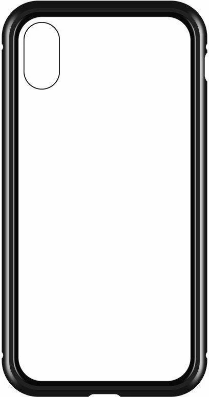 Mbështjellës Wozinsky Full Magnetic Case për Vivo X60, xham i integruar, i zi-transparent