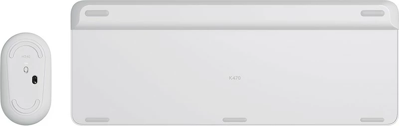 Kombo maus dhe tastierë Logitech MK470 Slim, Full-size (100%), Wireless, RF Wireless, QWERTZ, Bardhë
