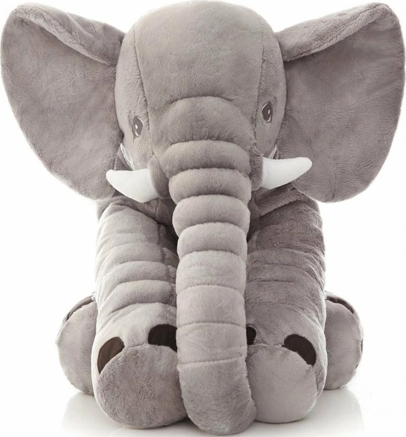 Jastëk lodër pelushi elefant, Gotel B48L, 70 cm, gri