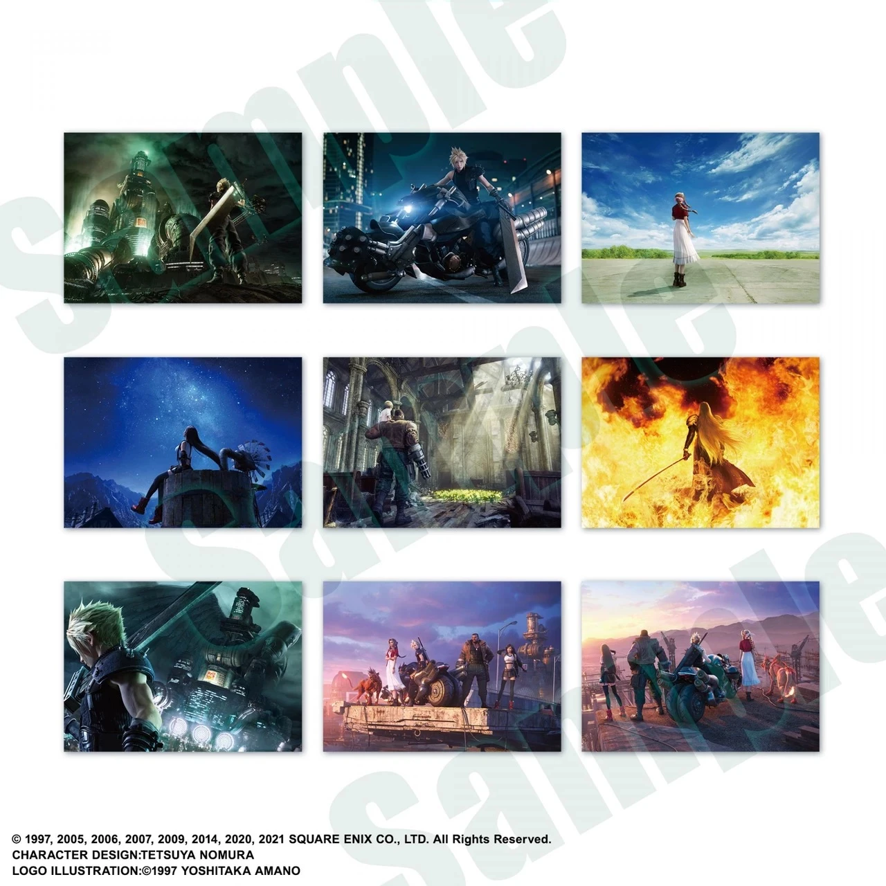 Set kartash koleksionuese Square Enix Final Fantasy VII Anniversary Art Museum Digital Card Plus, display 20 pako, ENG