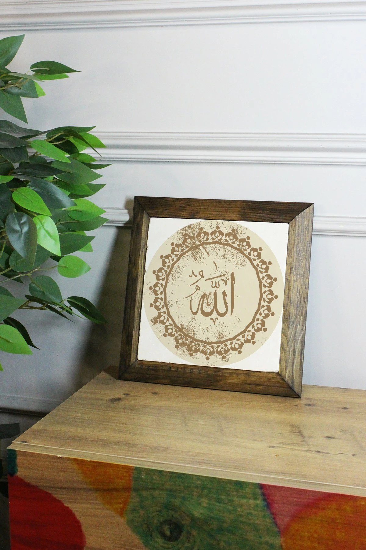 Pikturë dekorative me kornizë, Wallity, Ersytastablo11 - 26, shumëngjyrëshe, 26x26cm