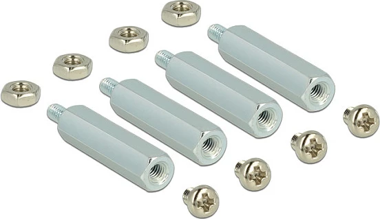 Adapter konvertues DeLOCK 62648 Micro-USB në mSATA, 6 Gbit/s, i brendshëm, Kuq/Zi