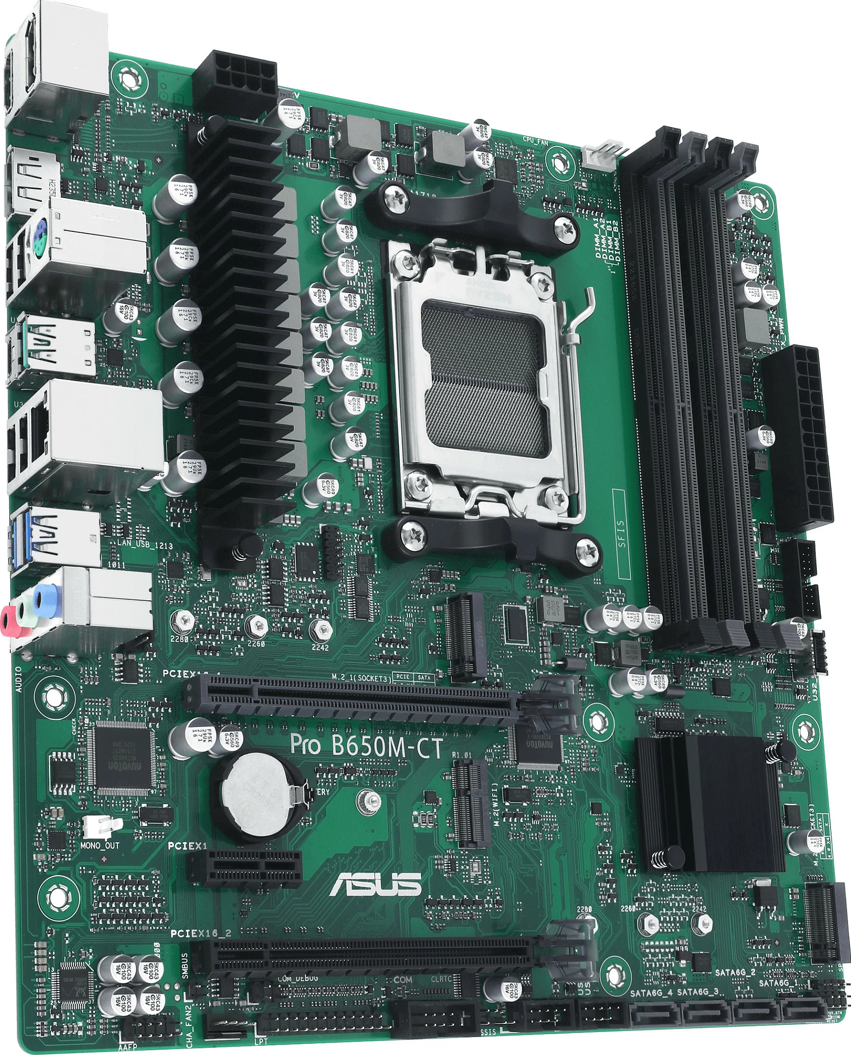Pllakë amë ASUS PRO B650M-CT-CSM, AMD, Socket AM5, DDR5, 128 GB