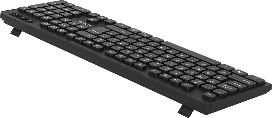 Tastierë wireless Savio KB-02, standarde, 2.4 GHz, USB, e zezë