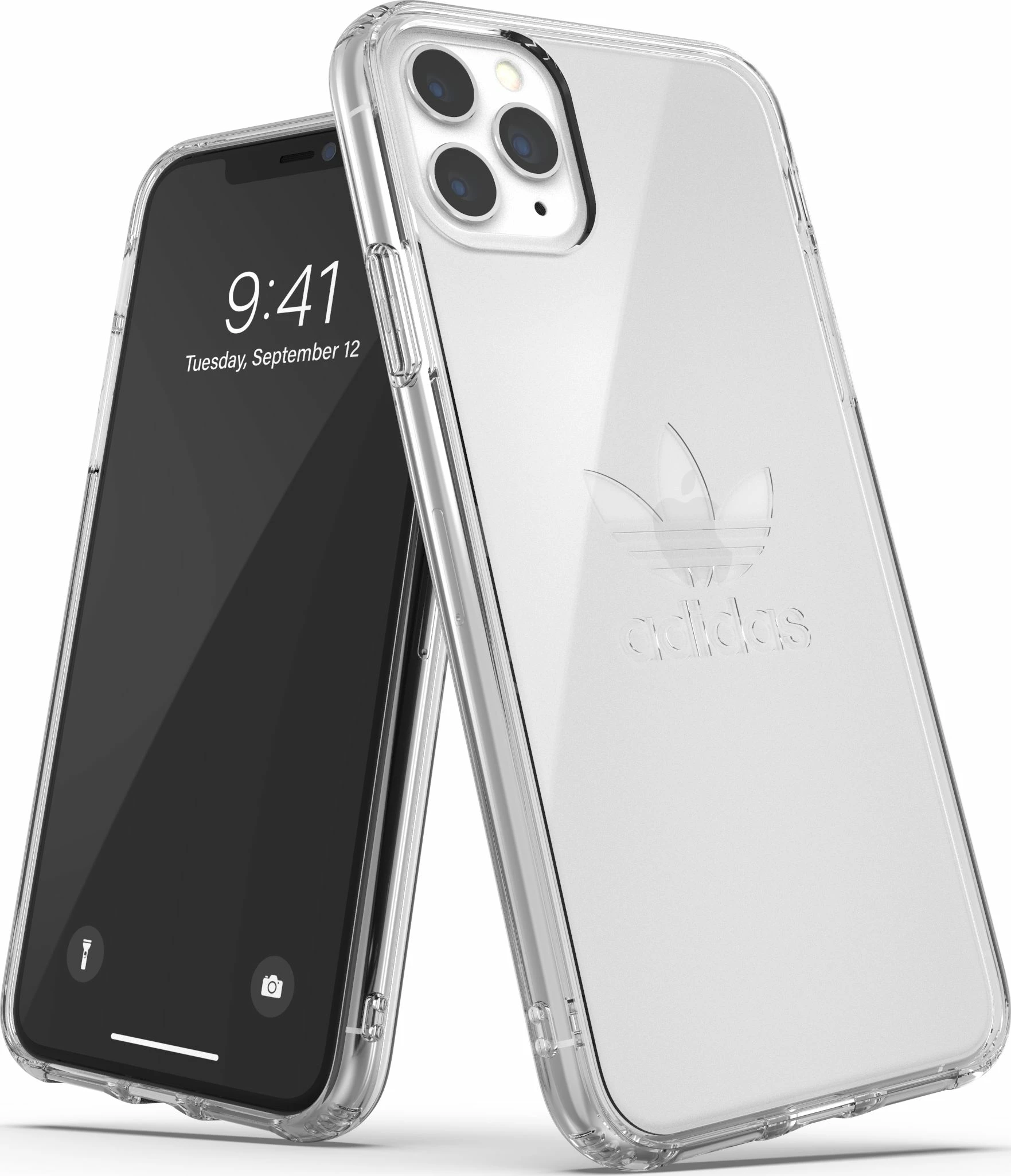 Mbështjellës Adidas Originals OR Protective Clear Case Big Logo FW19/SS20 për iPhone 11 Pro Max, transparent