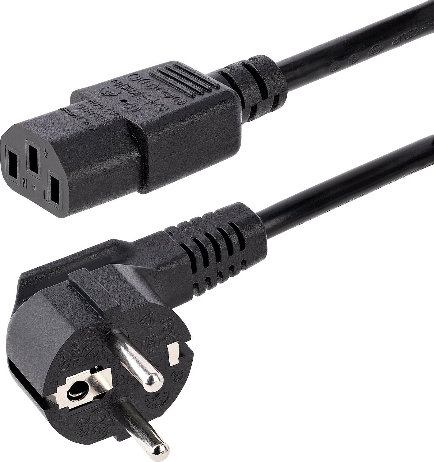 Kabllo rryme për kompjuter StarTech, Schuko në C13, 3 m, 250V 10A, e zezë
