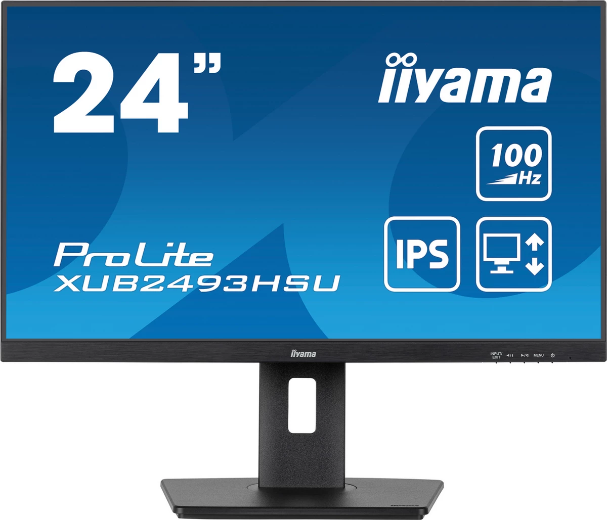 Monitor IIYAMA XUB2493HSU-B7 24" 100Hz IPS, e zezë