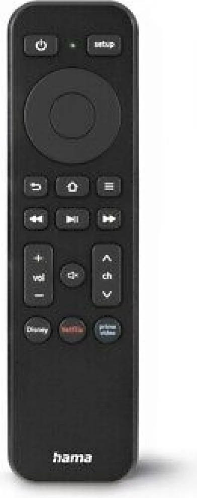 Telekomand Hama, për TV + buton, i zi