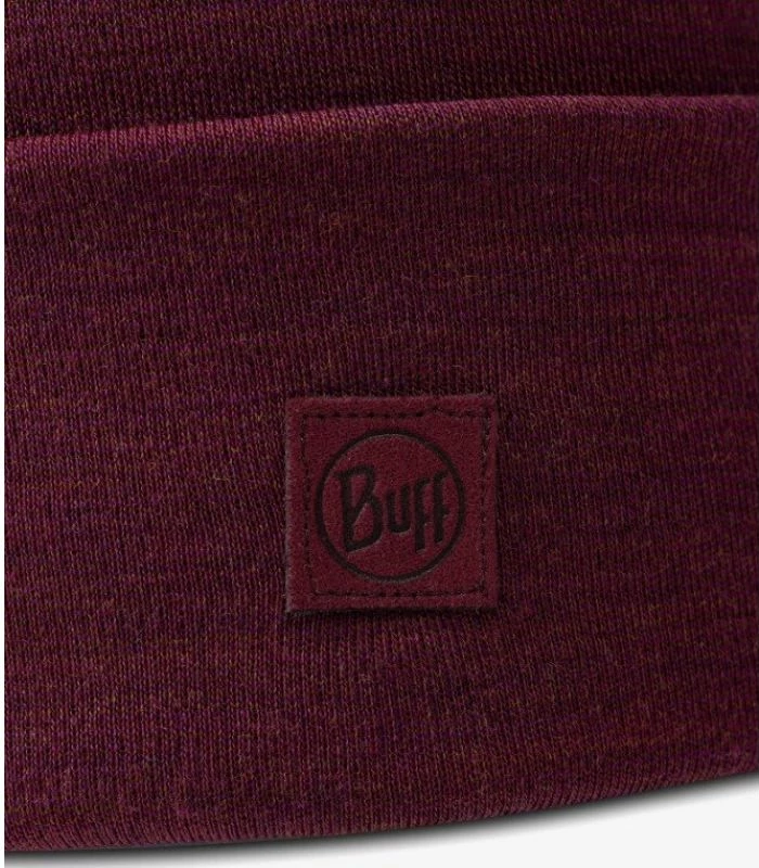 Kapelë e trashë merino Buff unisex, e kuqe