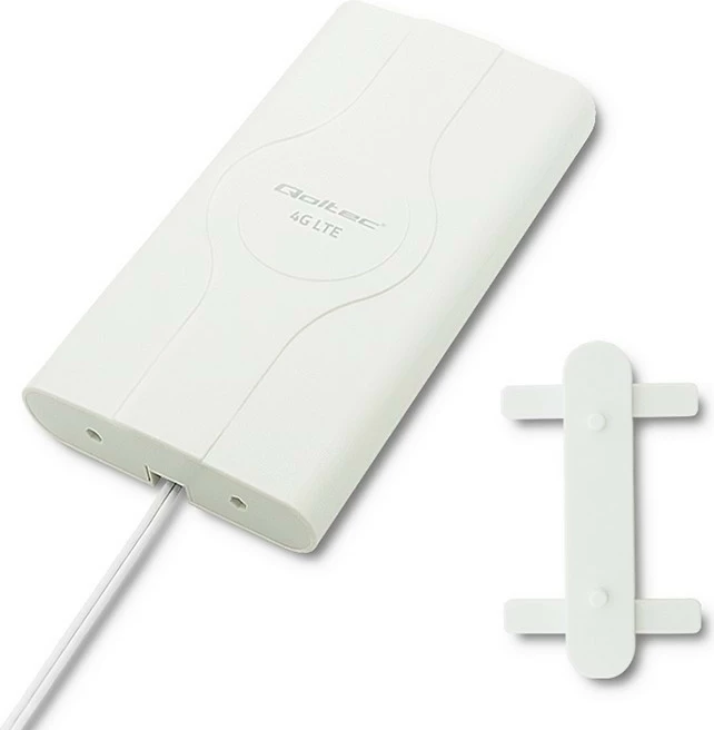 Antenë 4G LTE Qoltec 57013, 2xSMA, 30dBi, e bardhë, për brenda