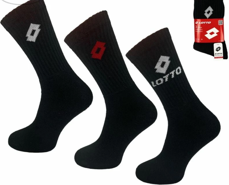Çorape për meshkuj Lotto, të zeza