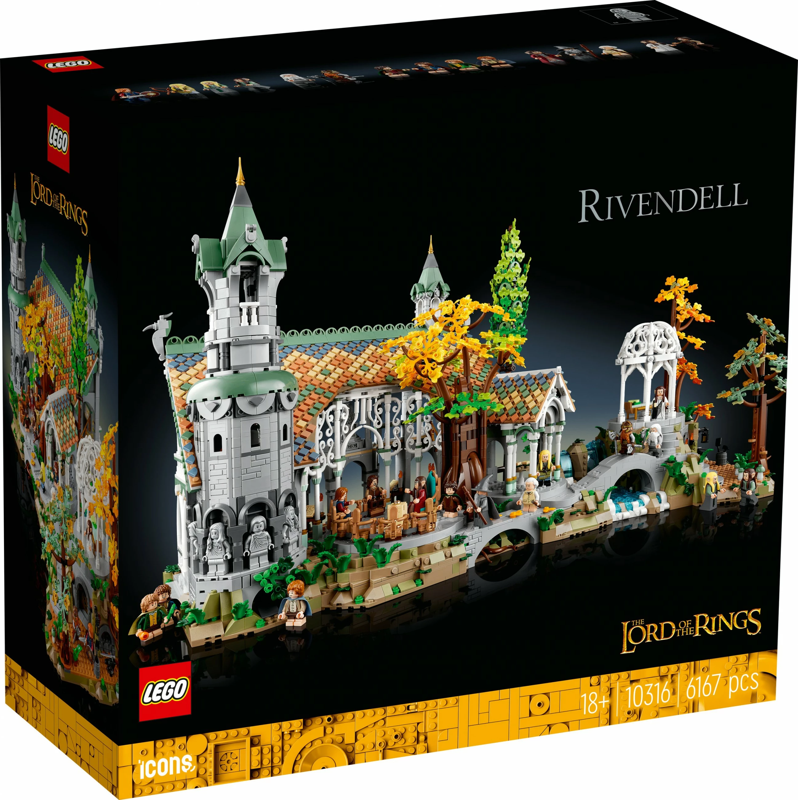 Set ndërtimi LEGO The Lord of the Rings: Rivendell, 6167 pjesë, plastikë, shumëngjyrësh