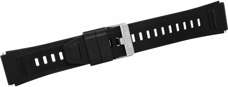 Rrip silikoni për meshkuj VELTORI për smartwatch, i zi