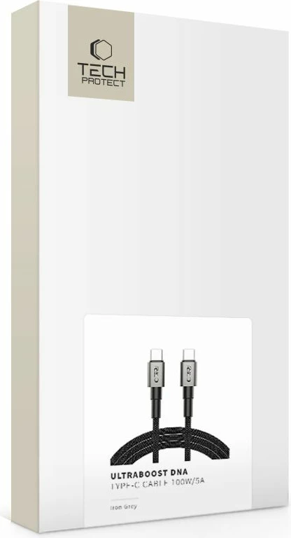 Kabllo USB-C Tech-Protect UltraBoost DNA 200cm, Gri