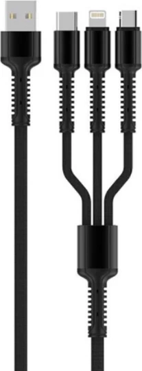 Kabllo e karikimit Ldnio 3 in 1 Wire Charging Cable Charger