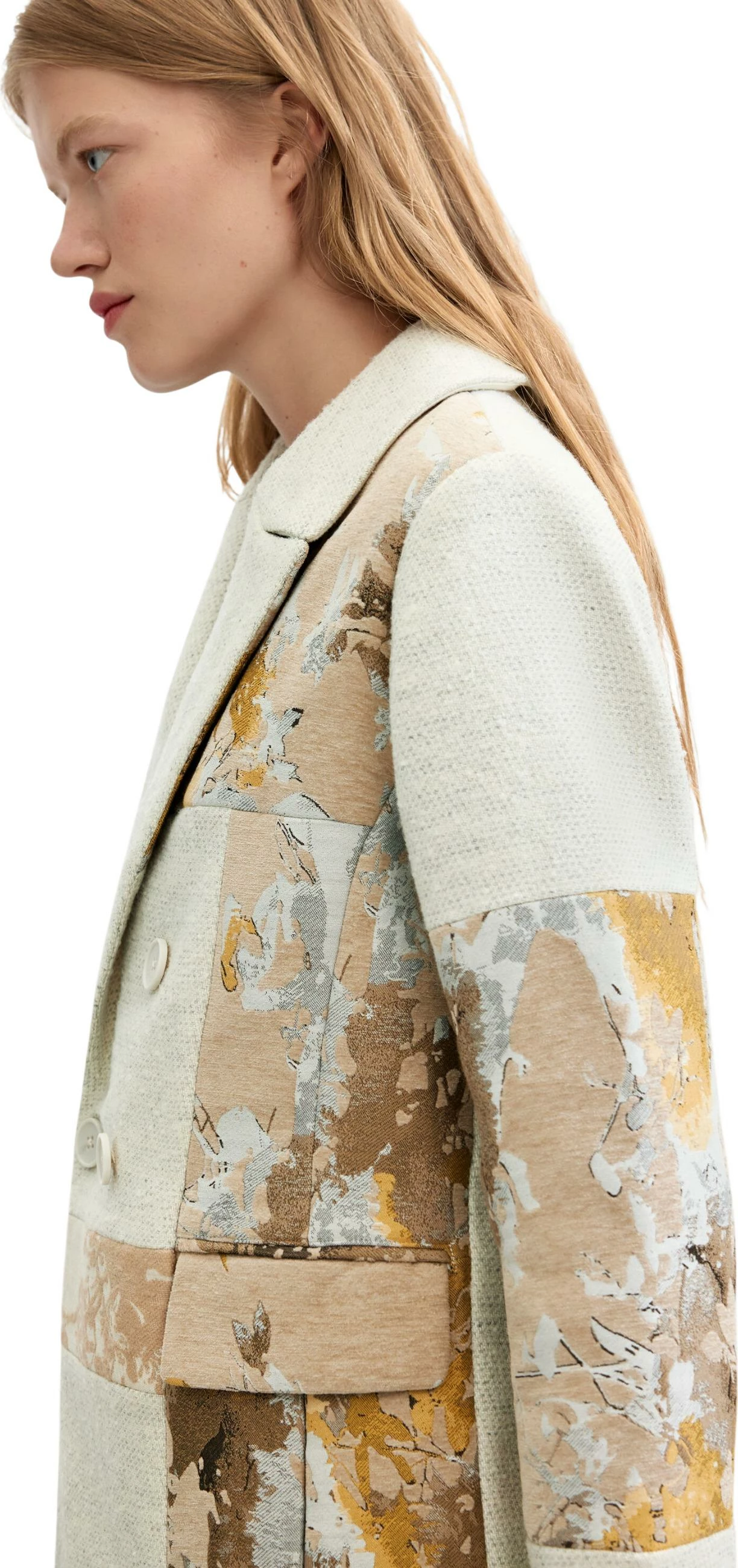 Pallto për femra Desigual COAT_JOYA 26WWEW19, e bardhë [Madhësia: XS]