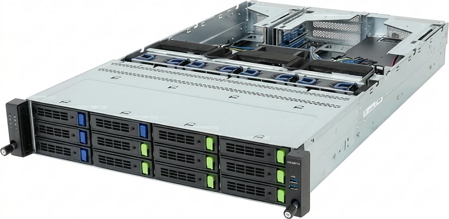 Server rack Gigabyte R263-Z35-AAF1 (Rev. 3.x), 2U, single socket SP5