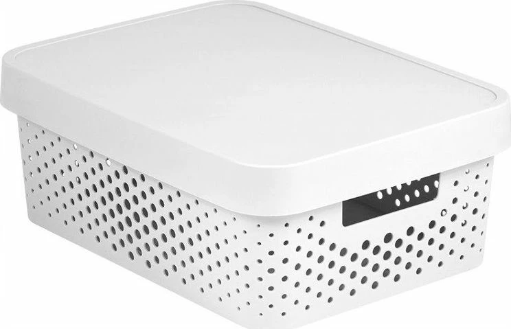 Kuti ruajtjeje Curver Infinity 11L me kapak, e bardhë