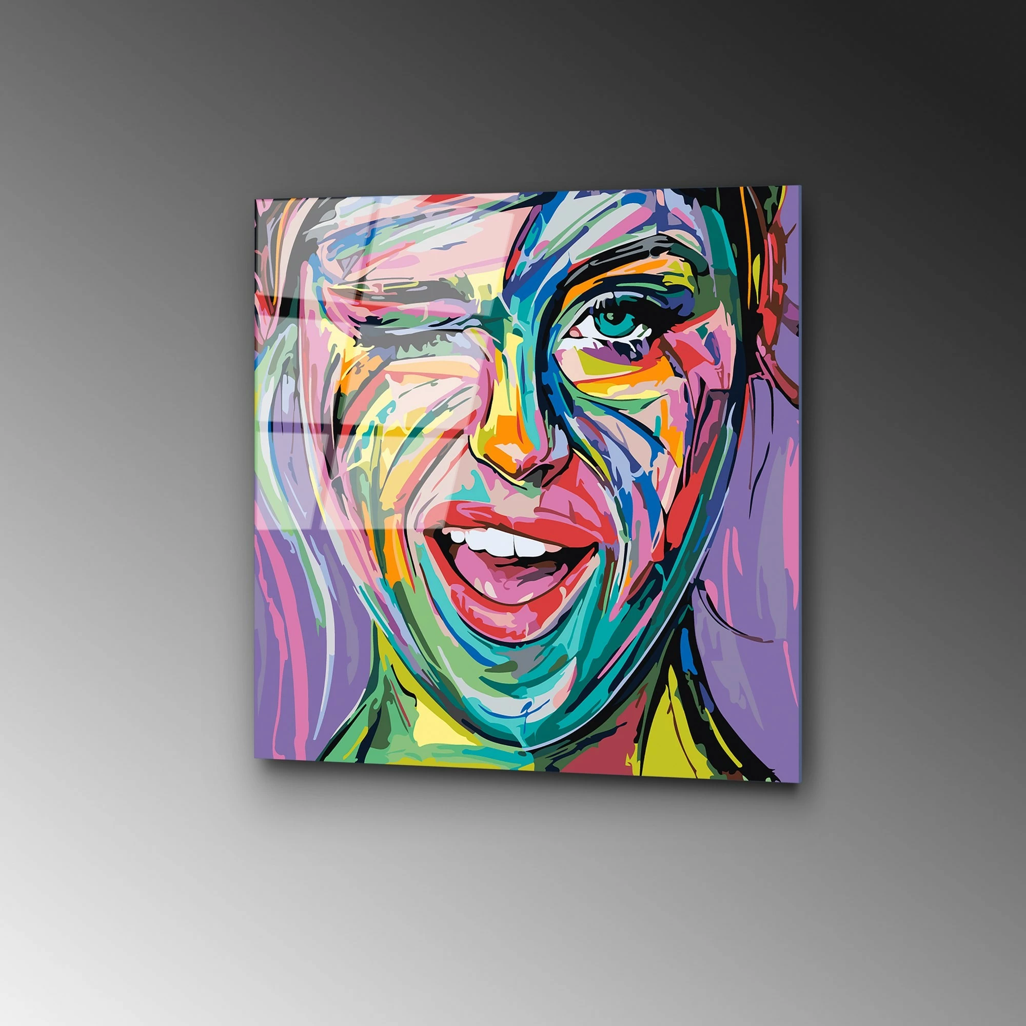 Pikturë dekorative prej xhami të temperuar, Wallity, UV-845, 50x50cm