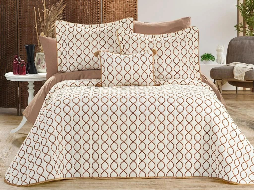 Set mbulesë dysheku dopio, L'essentiel Brillance, krem dhe ari