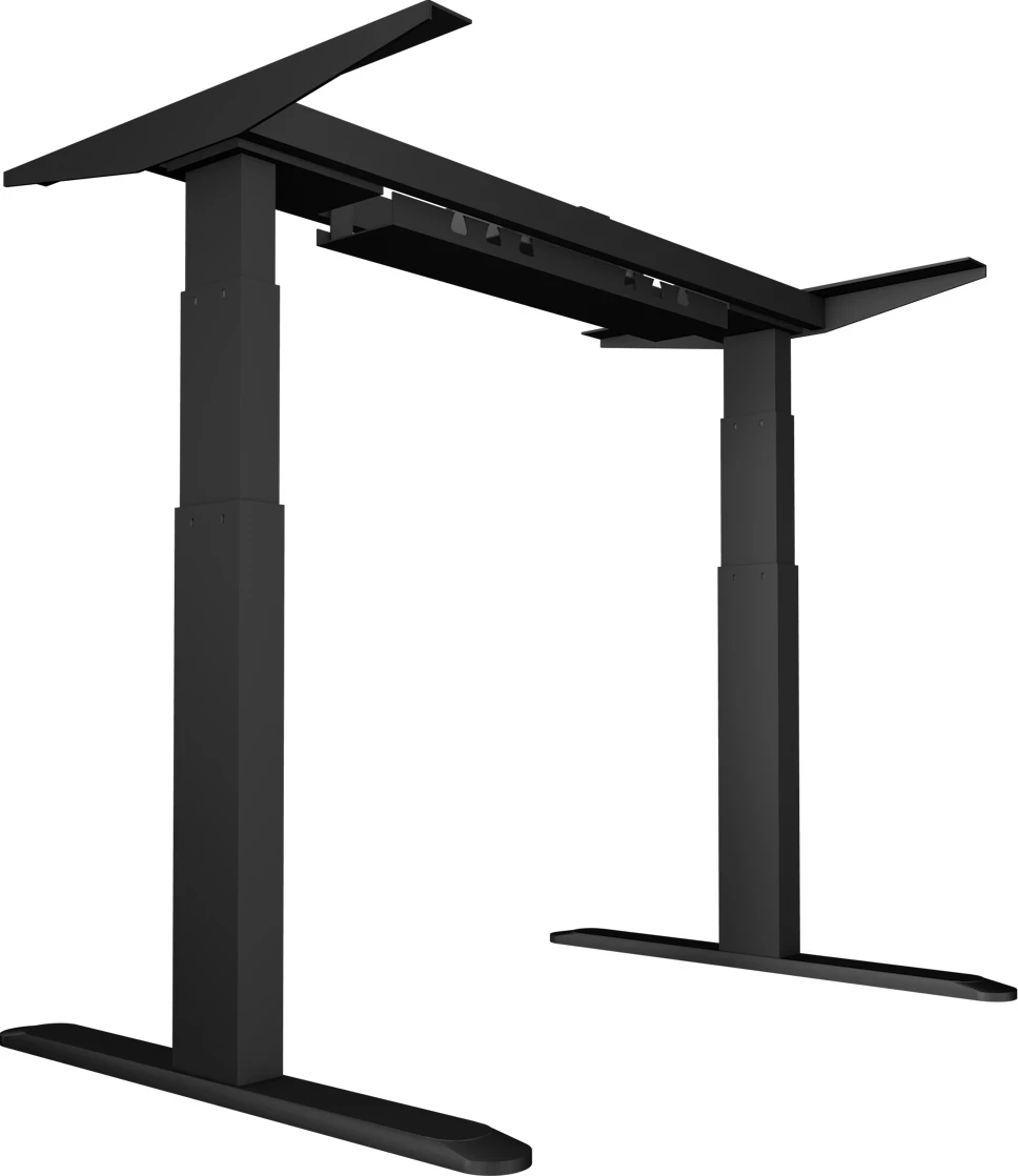 Kornizë tavoline elektrike ngritëse (sit/stand) UVI Desk Standard UVID1BL, 62-128 cm, 100-170 cm, e zezë