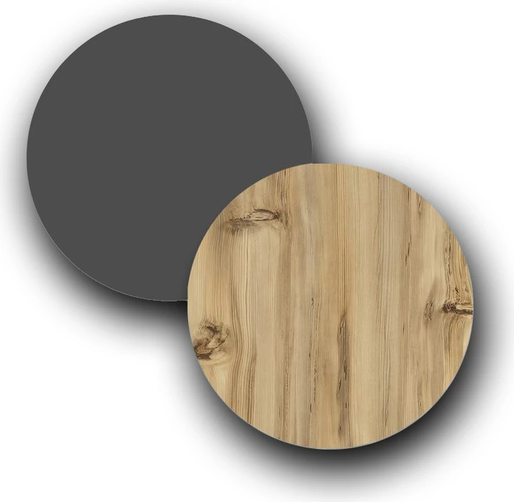 Bufe Augusta, ngjyrë lisi-antracit, 160x40x78.5cm