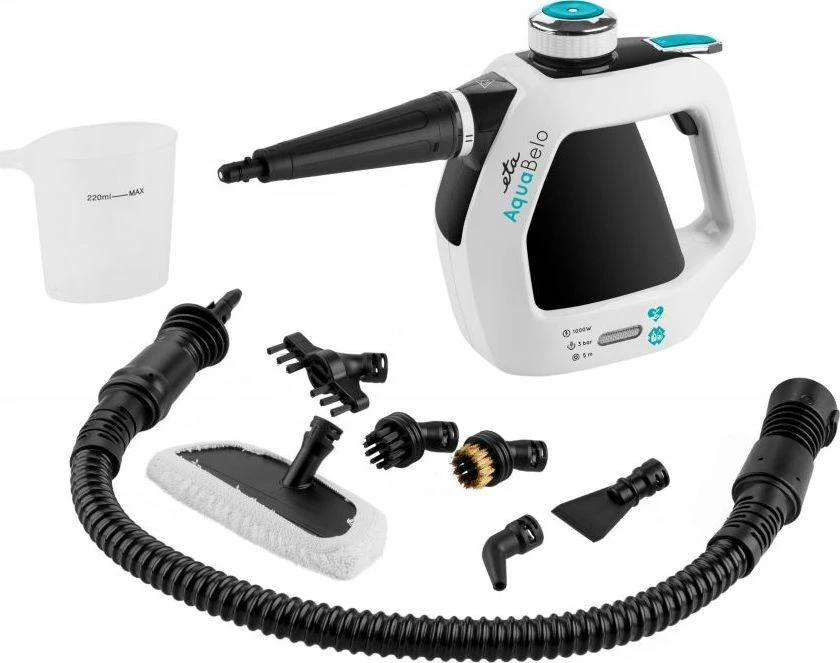 Pastrues me avull Eta Aquabelo 126490000, 1000 W, 3 bar, 0.22 L, set me aksesorë, i bardhë