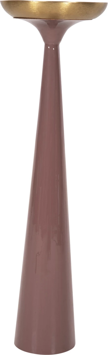 Shandan dekorativ për dysheme, ngjyrë korali të lehtë-ari, FH4244.06, Φ20.5x68H cm