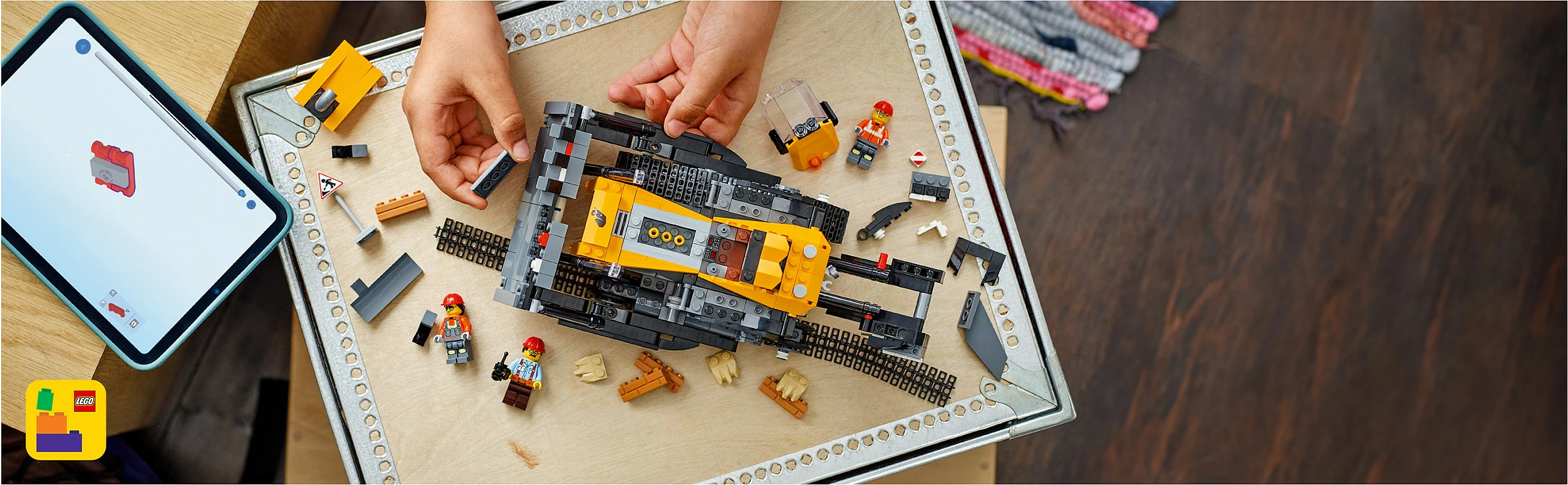 Set ndërtimi LEGO City Bulldozer i Verdhe 60466, 682 copë, 8+ vjeç, shumëngjyrësh