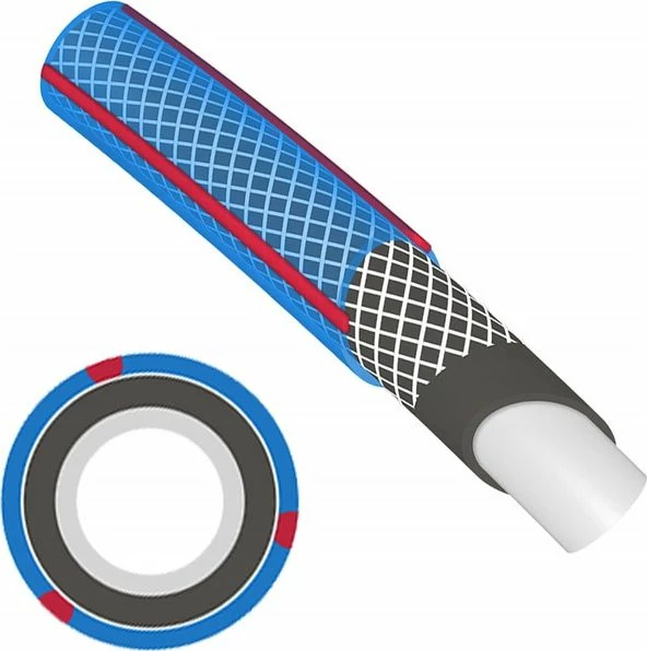 Zorrë kopshti Pro-Line BLUEBOS PLUS 3/4\" 20 m rrotull (99432) blu/kuqe