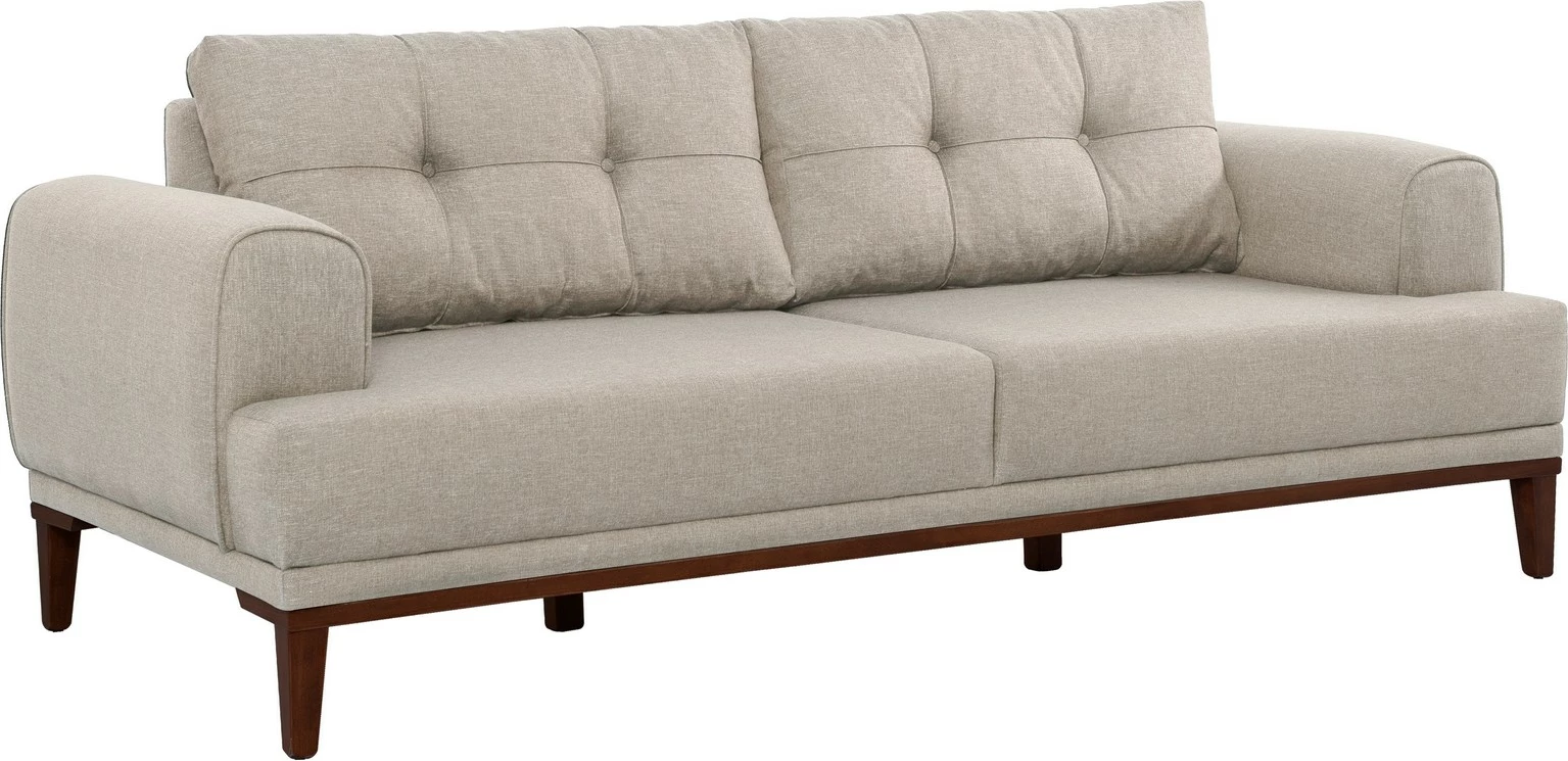 Divan treshe Atelier del Sofa, Vina 3, krem, dru arre