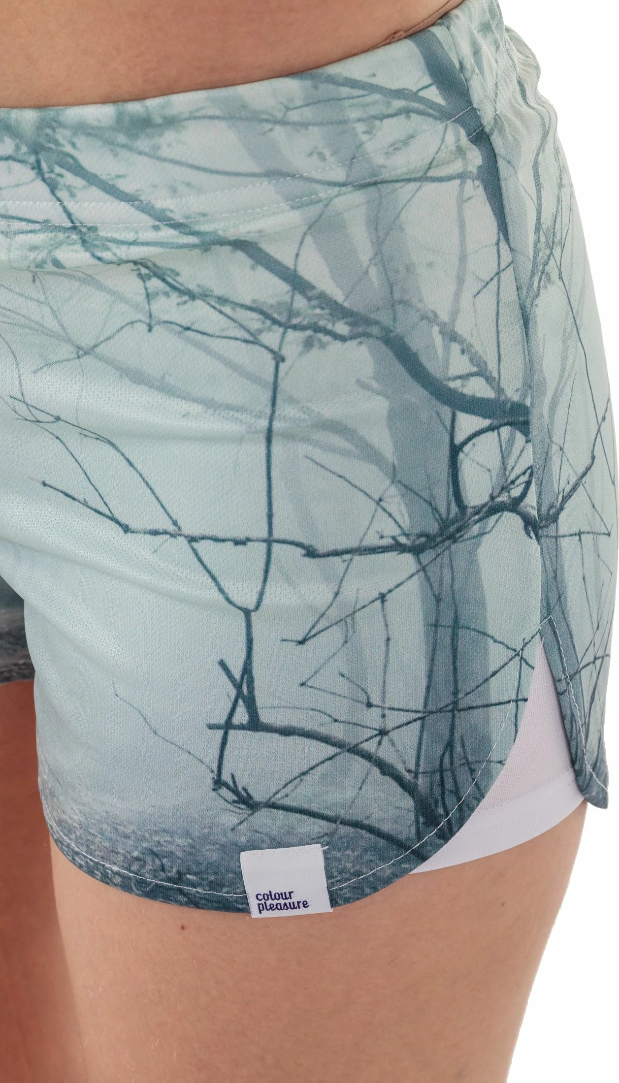 Shorce sportive për femra Colour Pleasure CP-020 135, XS-S, e gjelbër