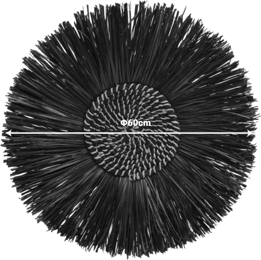 Dekor muri Valene Inart, ngjyrë kafe e errët, D60x8cm