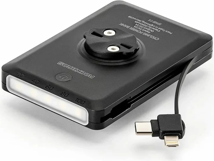 Dritë përpara biçiklete Rockbros JP008 me power bank 5000mAh 150lm, e zezë