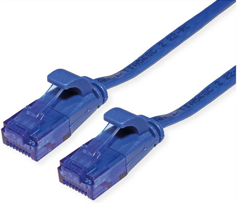 Kabllë rrjeti VALUE Cat6a UTP patch, RJ45, 1.5 m, e sheshtë, blu