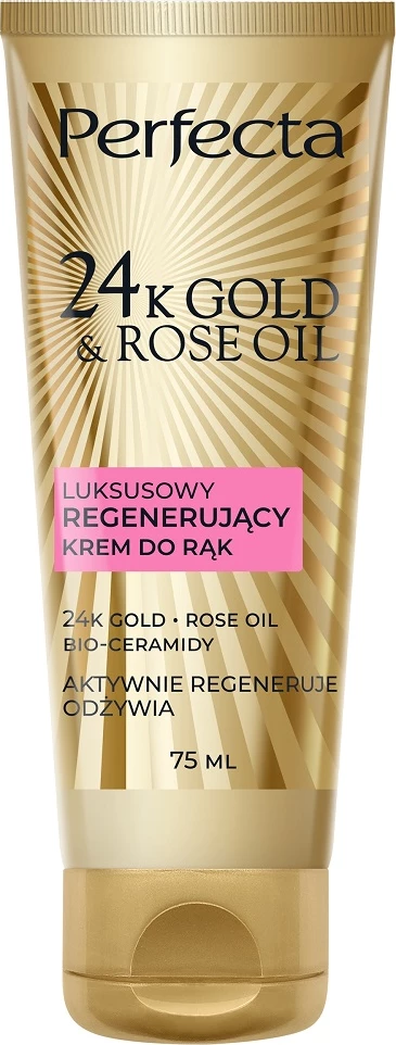 Krem për duar për femra Perfecta 24K Gold & Rose Oil Luxury Regenerating, 75ml