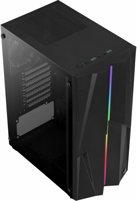 Kuti kompjuteri Aerocool PGS MECHA-G-BK-v1, e zezë