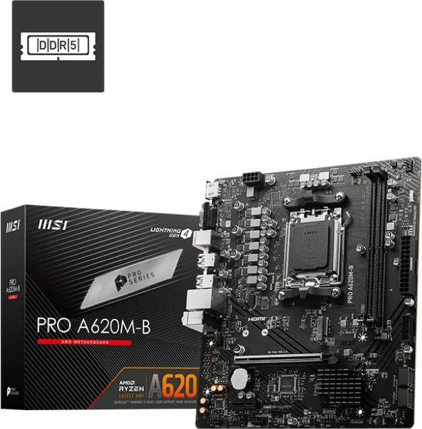 Pllakë amë MSI A620M-B Pro mATX