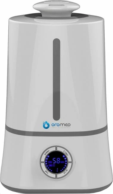 Lagështues ajri Oromed ORO-2020 4 L, 300 ml/orë, ultrasonik, me jonizim, me display, me humidistat, për 40 m², gri