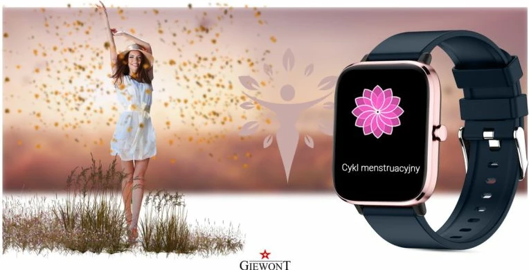 Smartwatch për femra Giewont, blu e errët