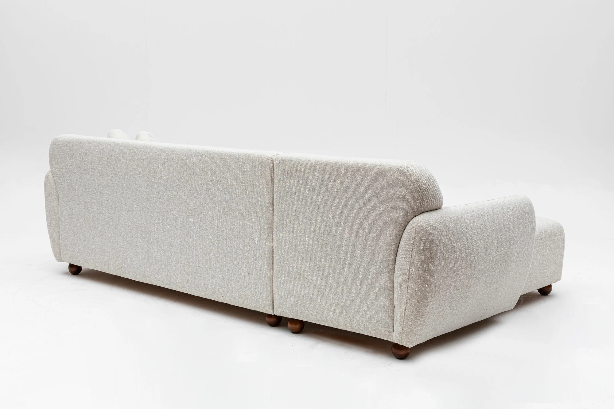 Këndare Eddy majtas, ngjyrë e bardhë, Atelier del Sofa