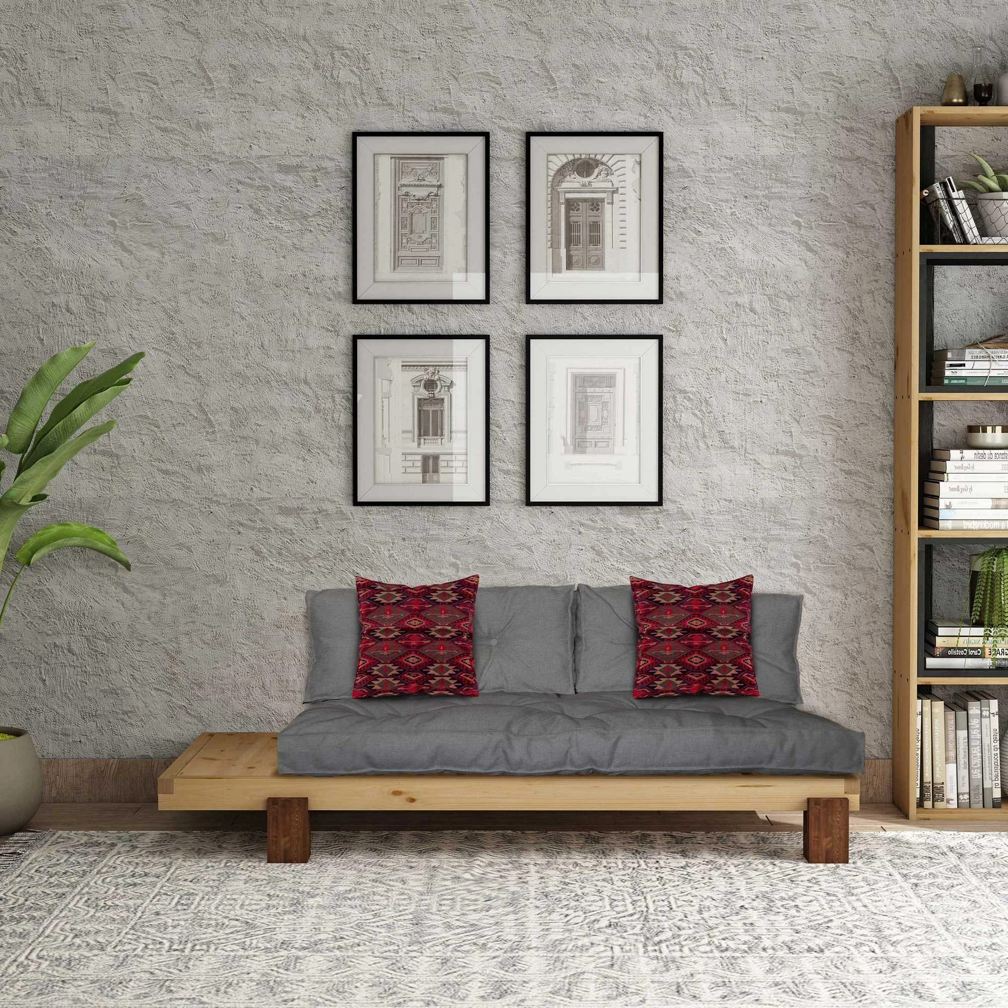 Shezlong Atelier del Sofa, CPT8302-200, natyral/gri