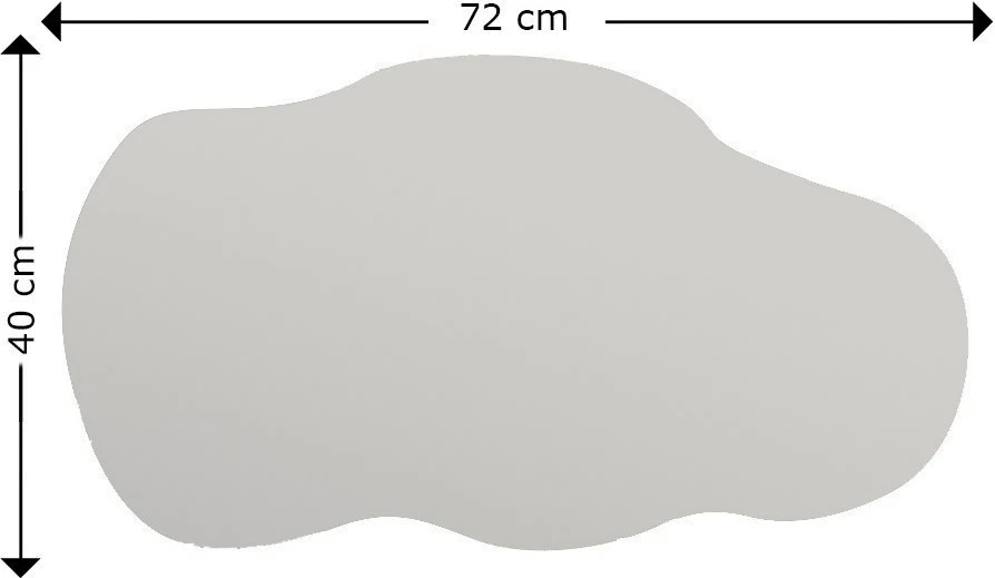 Pasqyrë Hanah Home, ngjyrë e zezë, 40x72cm